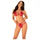 Obsessive Giftella - conjunto lencería con lazo - rojo