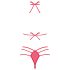 Obsessive Giftella - Bow Lingerie Set (Red)