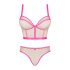 Conjunto de sujetador Nudelia Obsessive (natural-rosa) - Talla S/M
