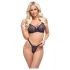 Cottelli Party - conjunto de sujetador con cordones - negro