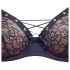 Cottelli Party - Conjunto de sujetador negro con cordones