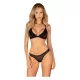 Obsessive - conjunto de lencería - sujetador y tanga - encaje negro - XL/XXL