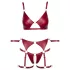Cottelli Bondage - Conjunto rojo brillante y esposas - M