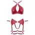 Cottelli Bondage - conjunto de sujetador cruzado - rojo - L