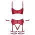 Cottelli Bondage - conjunto de sujetador cruzado - rojo - L