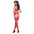 Cottelli - conjunto de sujetador navideño con encaje - rojo