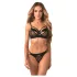 Obsessive - conjunto de lencería con tirantes - encaje negro