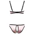 Cottelli - conjunto lencería sujetador push up rayas - 80B/M