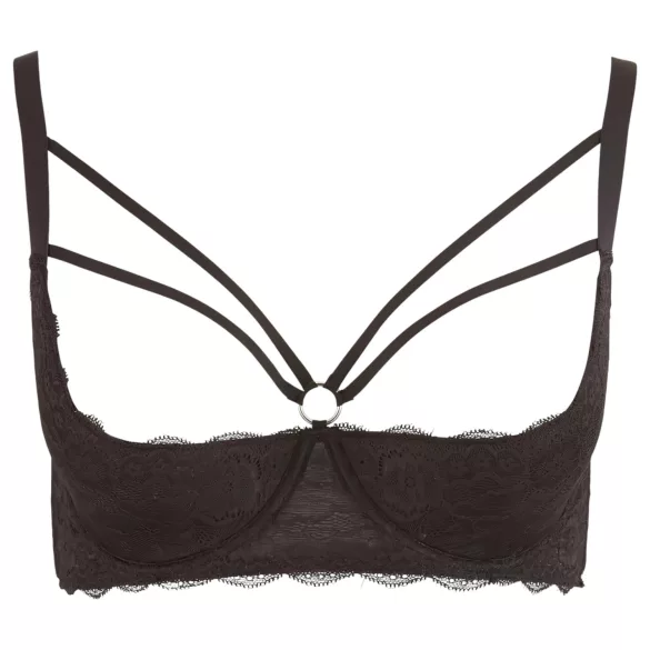 Cottelli Plus Size - sujetador realzador con tirantes y aro - negro - 85E