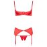 Cottelli - Set abierto con corazones (rojo) - 85C/L