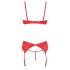 Cottelli - Set abierto con corazones (rojo) - 85C/L
