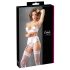 Cottelli - conjunto blanco realzador de encaje con corsé - 80B/M