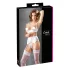 Cottelli - conjunto lencería sujetador abierto encaje cordones blanco - 80B/M