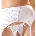 Cottelli - conjunto lencería sujetador abierto encaje cordones blanco - 80B/M