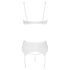 Cottelli - conjunto blanco realzador de encaje con corsé - 85B/L