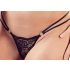 Cottelli - Sujetador anillos con tanga (negro) - 85C/L