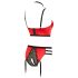 Abierta Fina - conjunto elevador de pecho con aros (rojo) - 85B/L