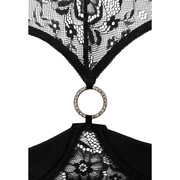 Cottelli - conjunto lencería sujetador abierto - negro - 80B/M