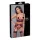 Cottelli Bondage - conjunto lencería bondage - encaje mate - rojo - L