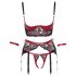 Cottelli Bondage - Elevador rojo de encaje mate - XL