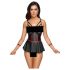 Cottelli Bondage - Conjunto Brillante y Esposas (Negro) - M