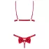 Obsessive Rubinesa - conjunto lencería sexy - encaje rojo - L/XL