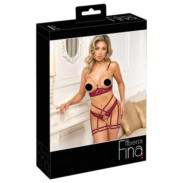 Set Abierta Fina - Resalta tus encantos en rojo