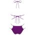 Obsessive Balitta - bikini brillante de cuello halter (lila) - M