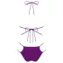Obsessive Balitta - bikini brillante con cuello halter (negro) - M