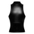 Noir - Top Brillante con Cremallera (Negro) - M