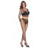 Cottelli - Conjunto de malla manga larga (negro) - Talla S-L
