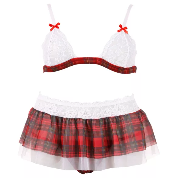 Cottelli - Conjunto sexy de colegiala - sujetador y braguita - L