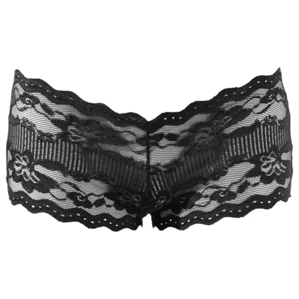 Cottelli - Braguita brasileña de encaje - negro - XL