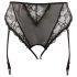 Cottelli Plus Size - braga con liguero de encaje (negro) - XXL