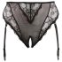 Cottelli Plus Size - braga con liguero de encaje (negro) - XXL
