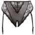 Cottelli Plus Size - braga con liguero de encaje (negro) - XXL