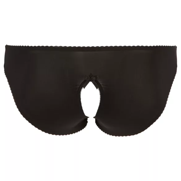 Cottelli Plus Size - encaje, bragas abiertas (negro) - XL