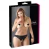 Cottelli Plus Size - encaje, bragas abiertas (negro) - 2XL