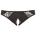 Cottelli Talla Grande - encaje, bragas abiertas (negro) - 3XL