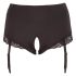 Cottelli Plus Size - Braguita abierta con liguero (negro) - 4XL