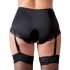 Cottelli Plus Size - Braguita abierta con liguero (negro) - 4XL