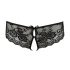 Cottelli - bragas abiertas de encaje con lazo (negro) - XL