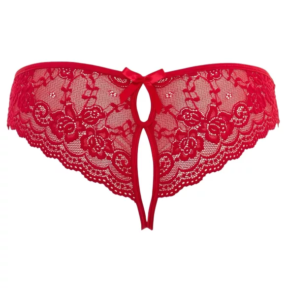 Cottelli - braga brasileña abierta con lazo - mujer - rojo