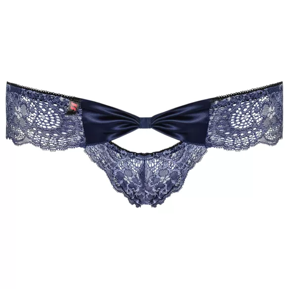 Obsessive Auroria - braguita mujer con lazo bordada - azul - L/XL
