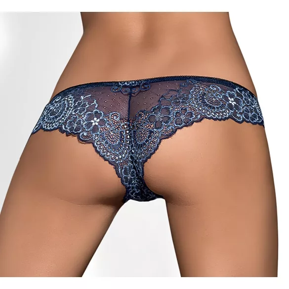 Obsessive Auroria - braguita mujer con lazo bordada - azul - L/XL