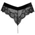 Cottelli Party - tanga de encaje con cadenas (negro) - M