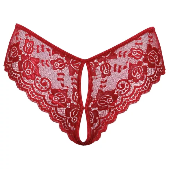 Cottelli - braga abierta de encaje - rojo