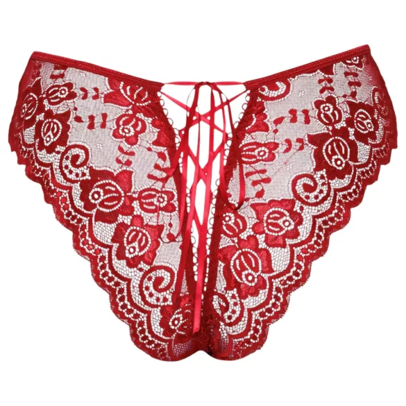 Cottelli - braga abierta de encaje - rojo