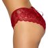 Cottelli - braga de encaje abierta (rojo) - XL