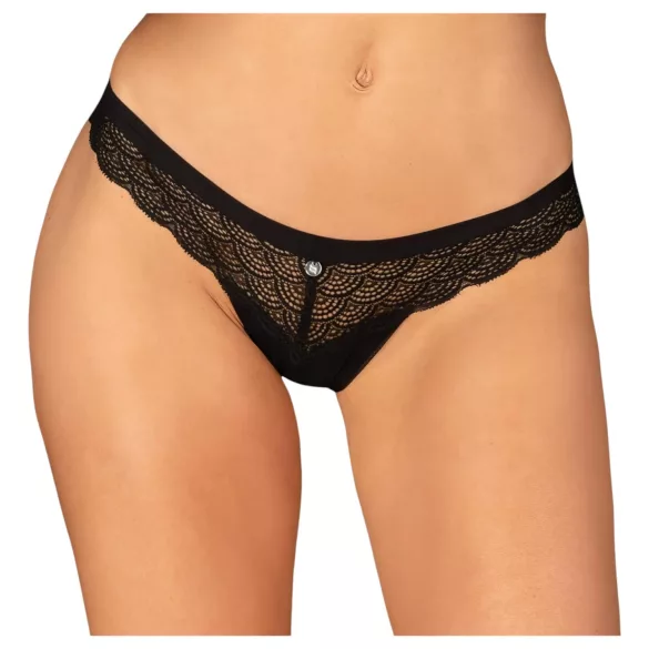 Obsessive Chemeris - tanga sexy - encaje negro - M/L